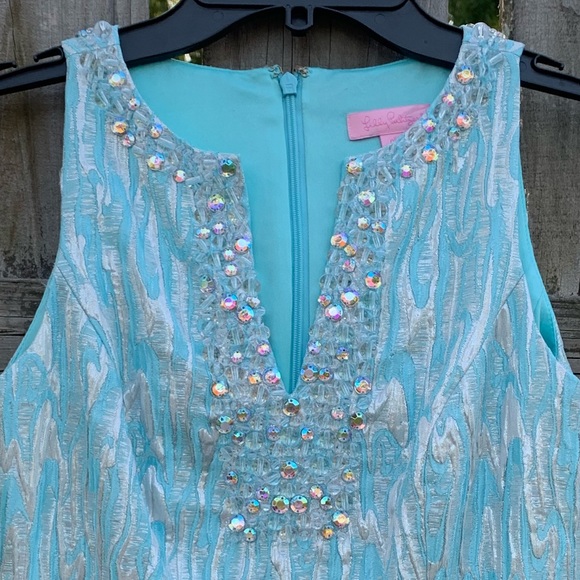 Lilly Pulitzer Shift Dress Spa Blue Size 00 - Picture 11 of 14
